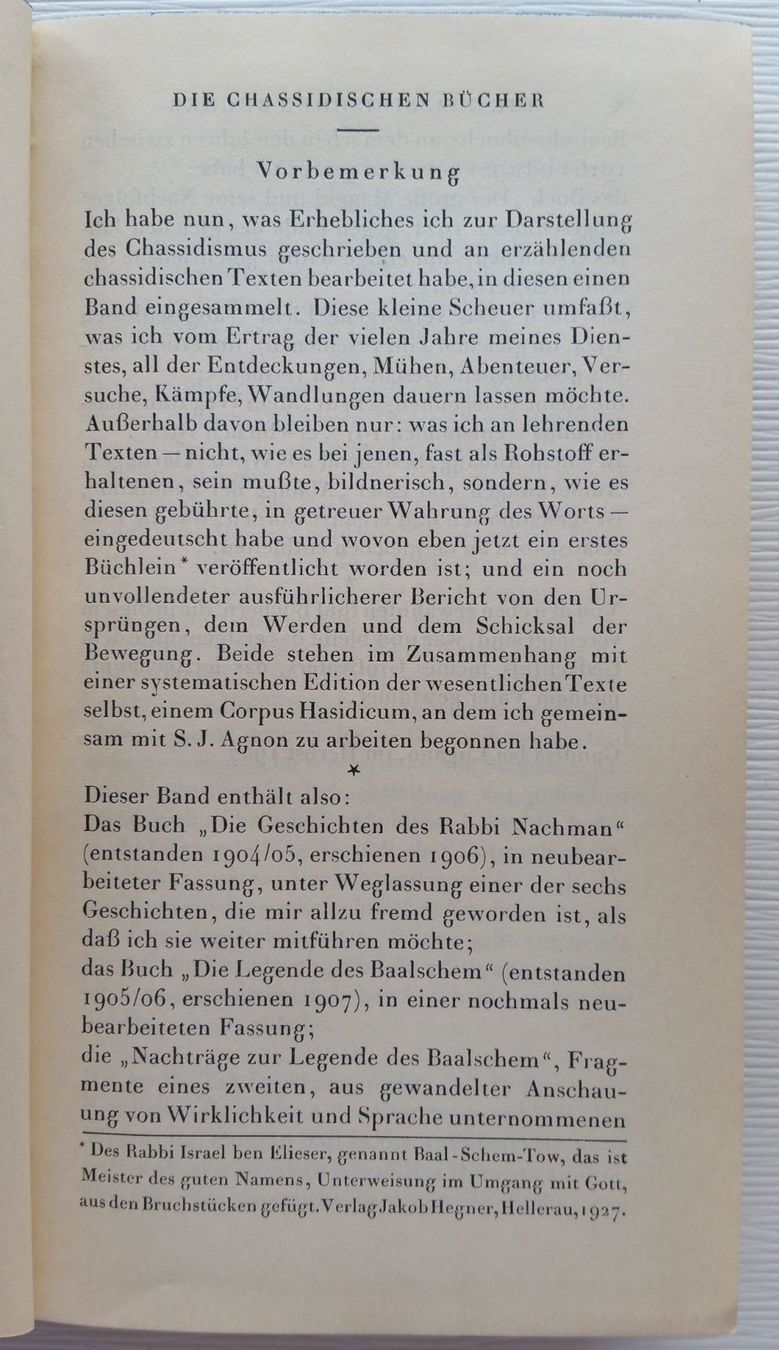 Libri: Die chassidischen Bücher - Martin Buber 1928 – Usato da Oberriet SG venduto da ganesh435 2