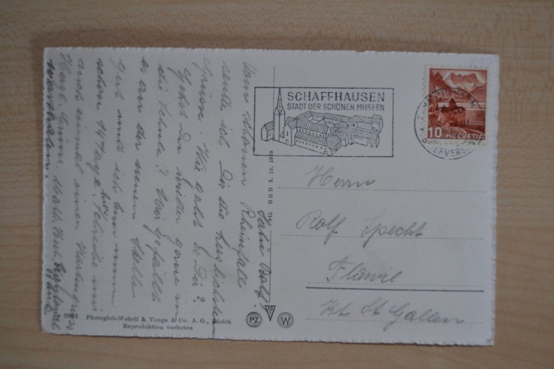 Cartoline postali: AK Rheinfall mit Schloss Laufen SH – Usato da Beinwil am See venduto da kajak55 1