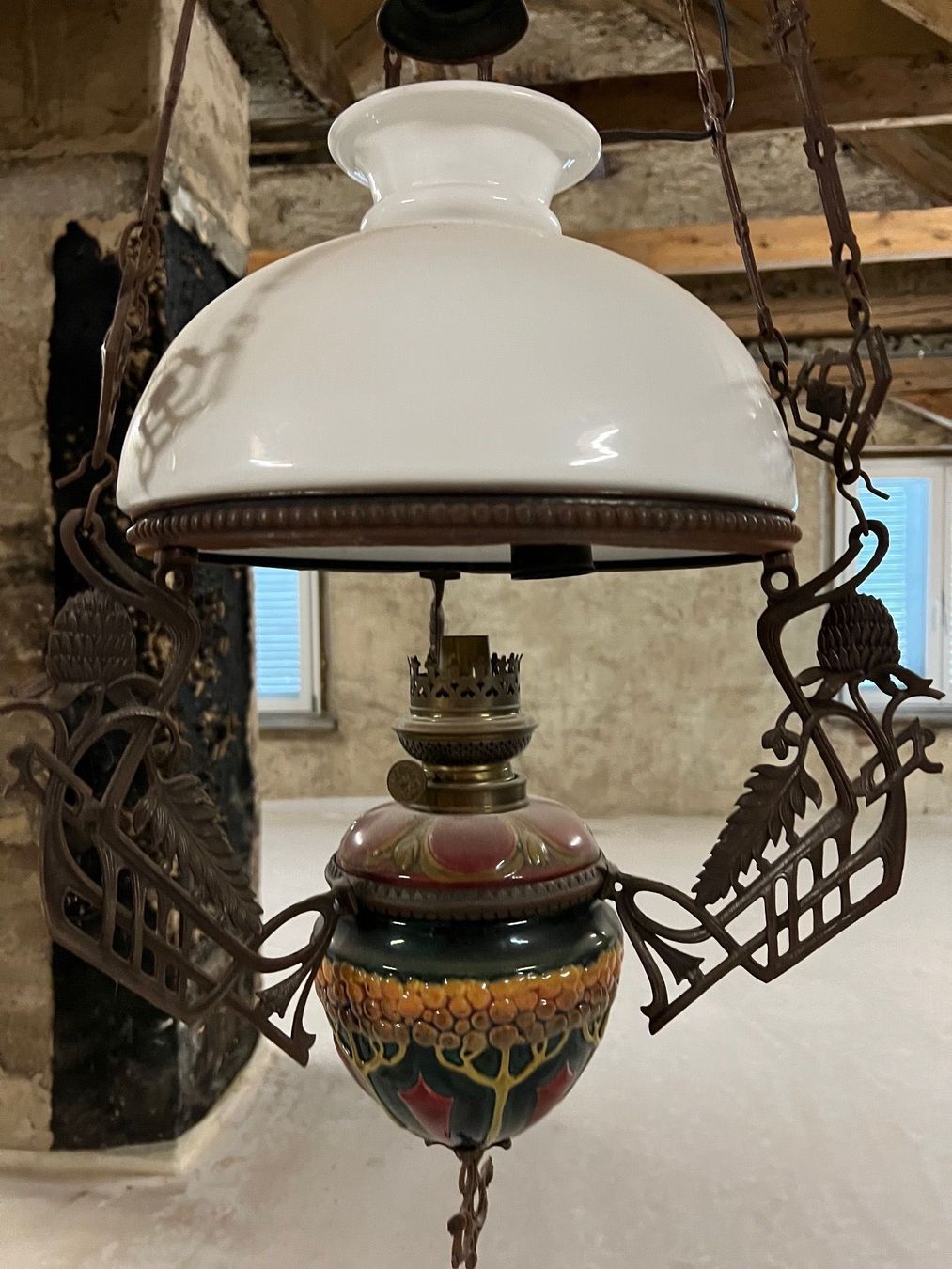 Lampade: Petrol-Zuglampe Antik – Usato da Hauenstein venduto da Montecore72 1
