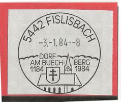 5442 FISLISBACH SK83 EVT 03.01.84 auf ATM (FRAMA)
