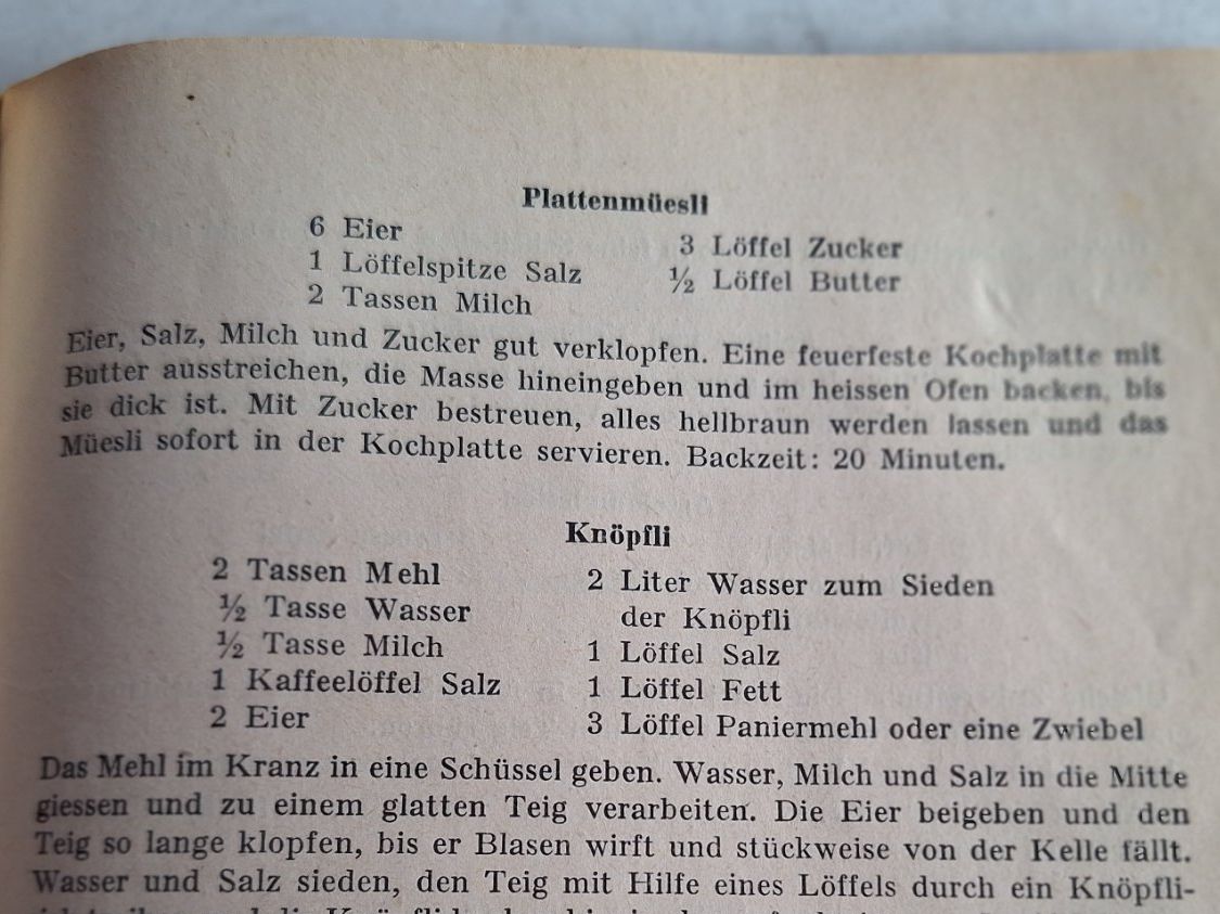 Libri: KOCHBUCH SCHULDIREKTION BERN 1947 – Usato da Huttwil venduto da Kunterbuntli 5