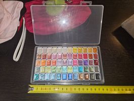 Kleiner Kasten Glitzer Wasserfarben