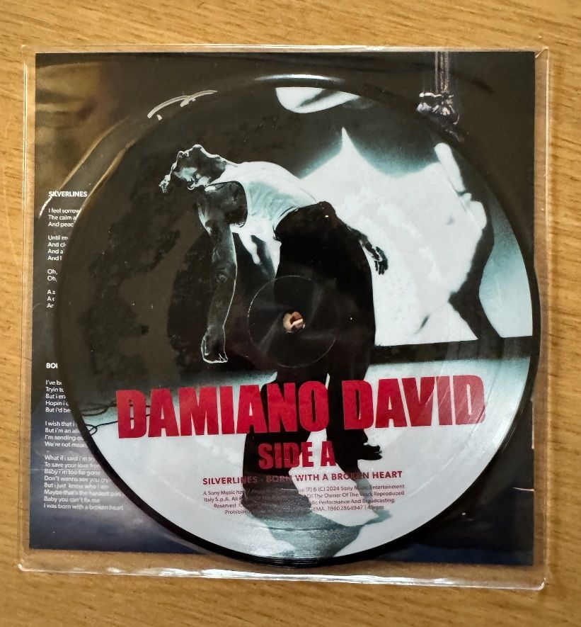 Dischi in vinile: Damiano David Édition Limitée et Numérotée – Usato da Lausanne venduto da davzic