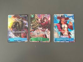 3 Japanische FullArt One piece
