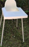 Ikea High Chair Beige Plastic Metal Foldable Used Condition