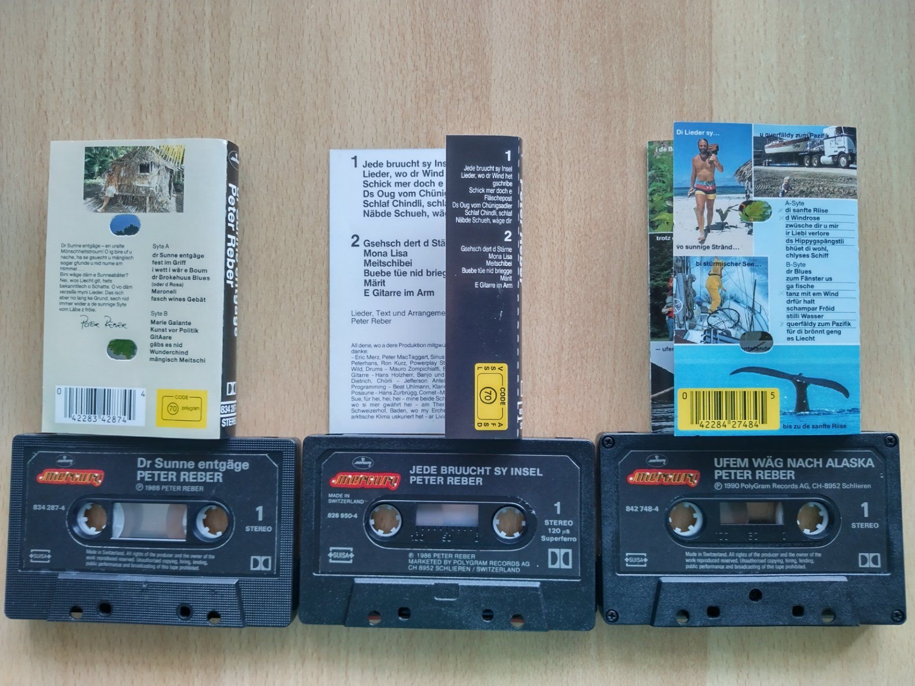 Musicassette: Peter Reber - 3 Kassetten – Usato da Jona venduto da Argus36 2