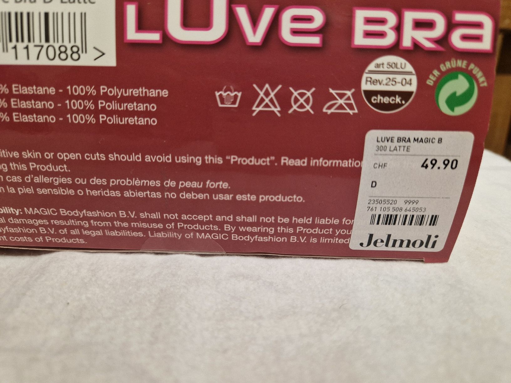 Sonstige Unterwäsche: MAGIC Luve Bra BH Grösse D – Neu und originalverpackt aus Zürich von Mani56 2
