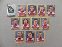 Panini Fussball WM Südafrika 2010 Slovakei 12 Stk. 468 - 484