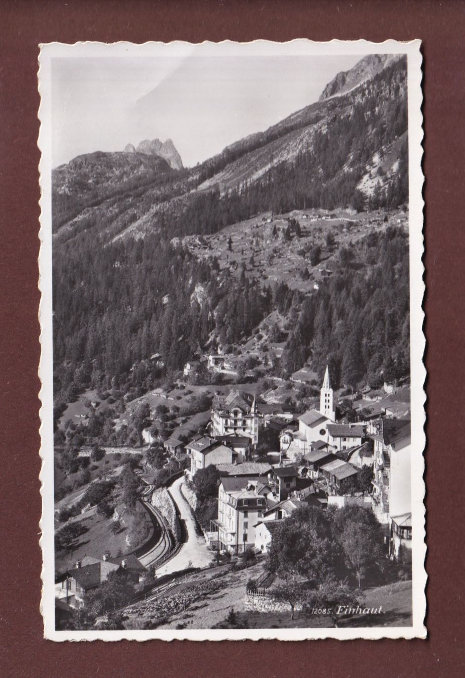 Cartoline postali: FINHAUT - Les Perrons - 1959 – Usato da Pully venduto da nicecards