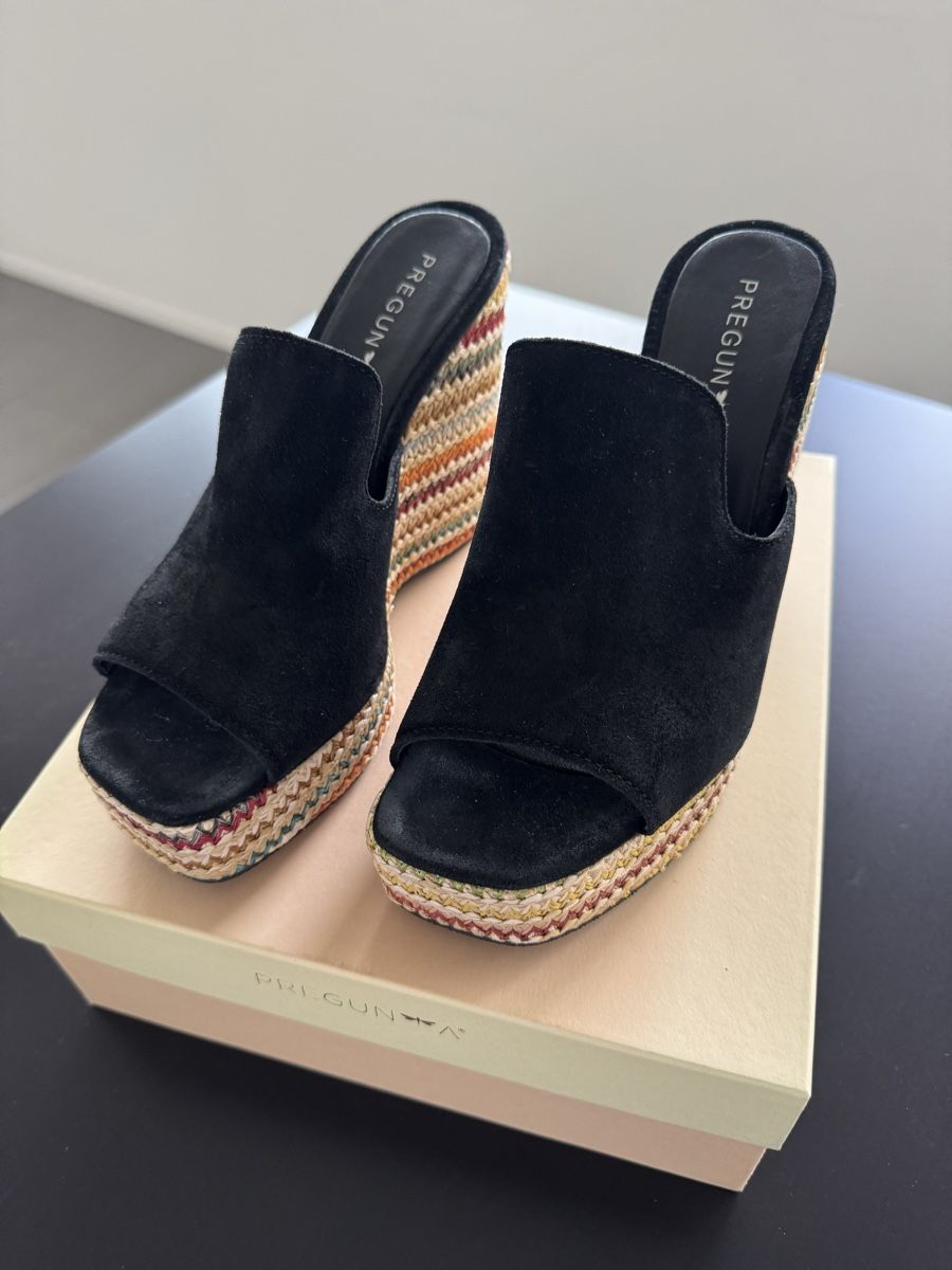 Scarpe da donna: Keilsandalen Gr. 39 Leder/Stroh Pregunta – Nuovo e nell'imballaggio originale da Zürich venduto da Jen10 9