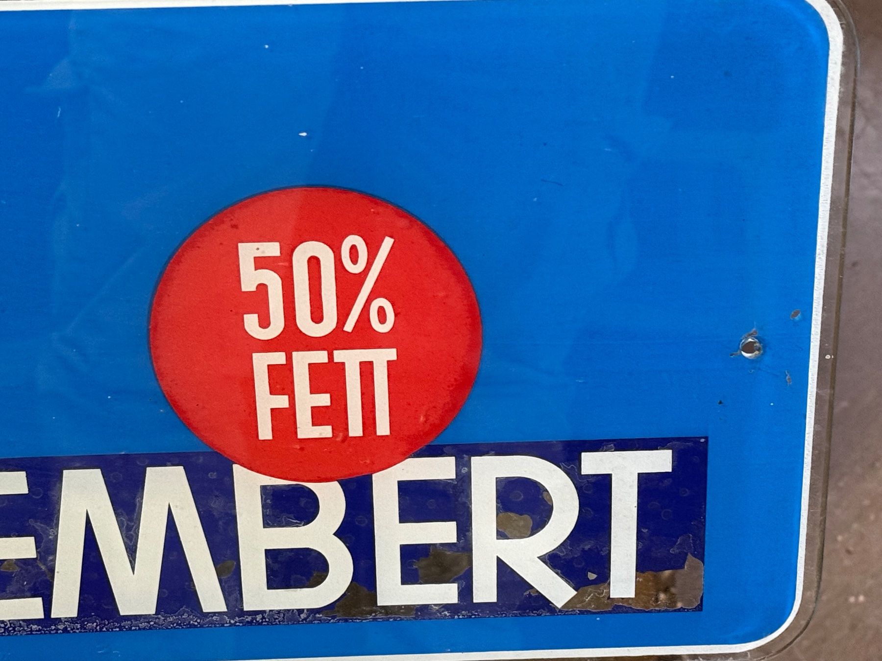 Insegne: EDELWEISS Rahm Camembert alte Hinterglas Werbung – Usato da Bern venduto da Jwpm66 3