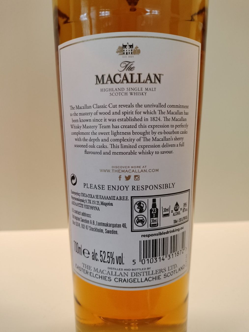 Macallan Spiritueux: Macallan Classic Cut 2022 – Neuf avec emballage d'origine à Winterthur par MacSmith 3