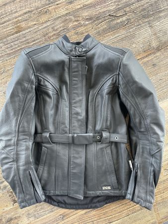 Ixs Motorradjacke Damen Gr.36 schwarz Leder