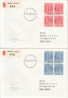 SBK 443 - 444 im 4er-Block FDC