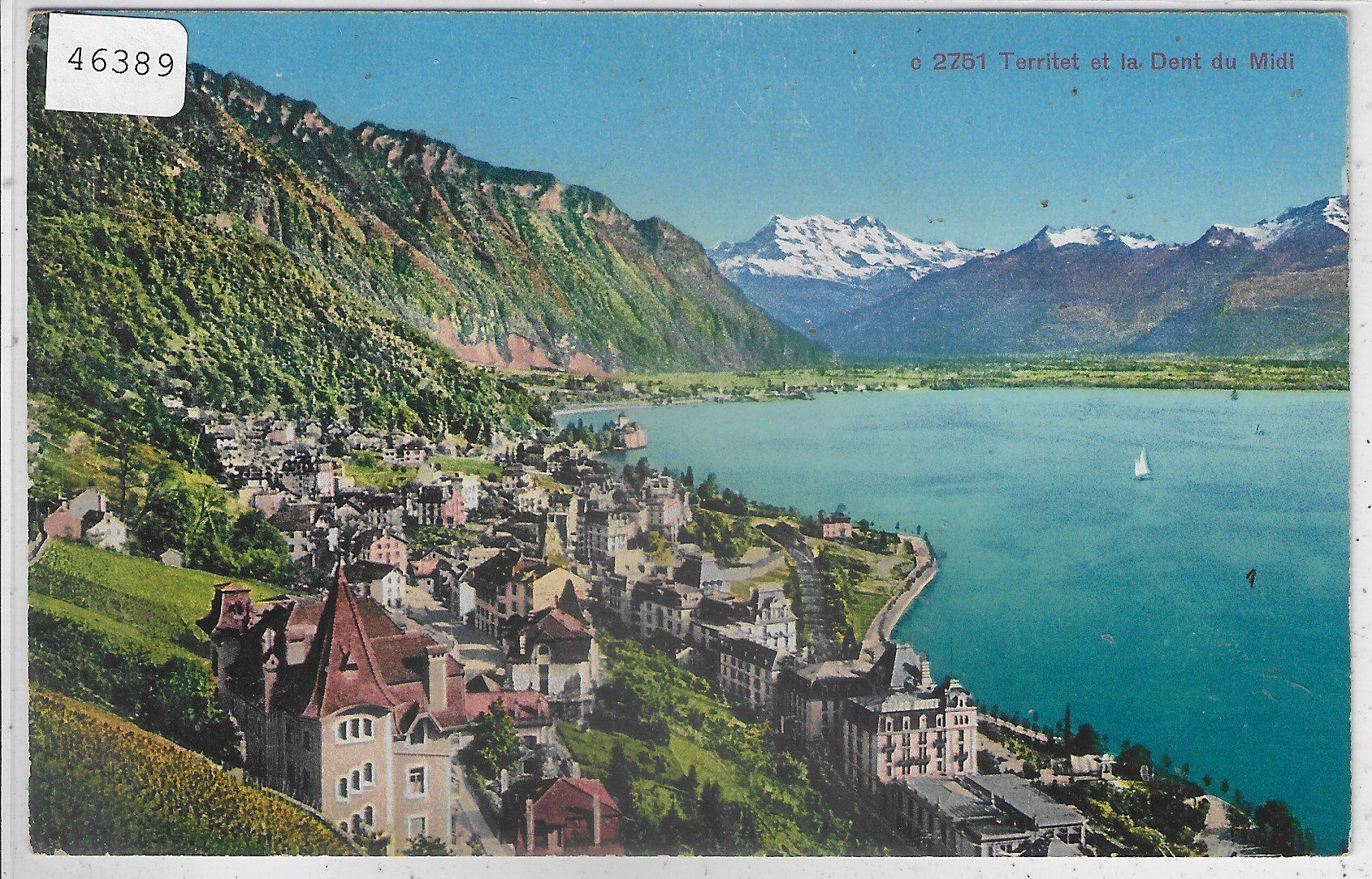 Ansichtskarten: Territet et la Dent du Midi - Litho – Gebraucht aus Ettingen von Kartenplanet