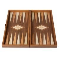 Backgammon en bois de wengé classique / Medium ( NEUF )