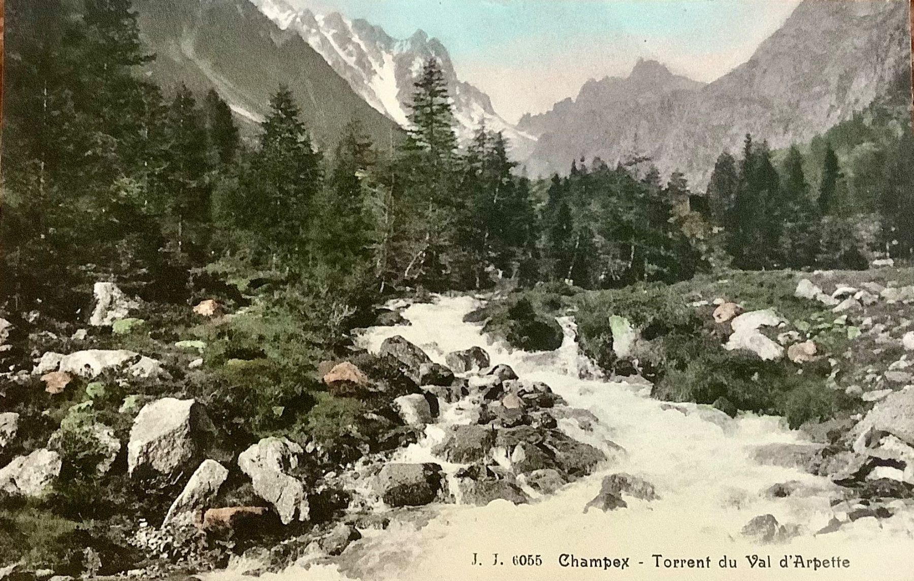 Ansichtskarten: CHAMPEX - Torrent du Val d'Arpette – Gebraucht aus Root von ENGLAND-TREASURES 1