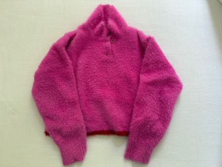 Fluffy pink sweater by Jacquemus, size 32, Made in Italy