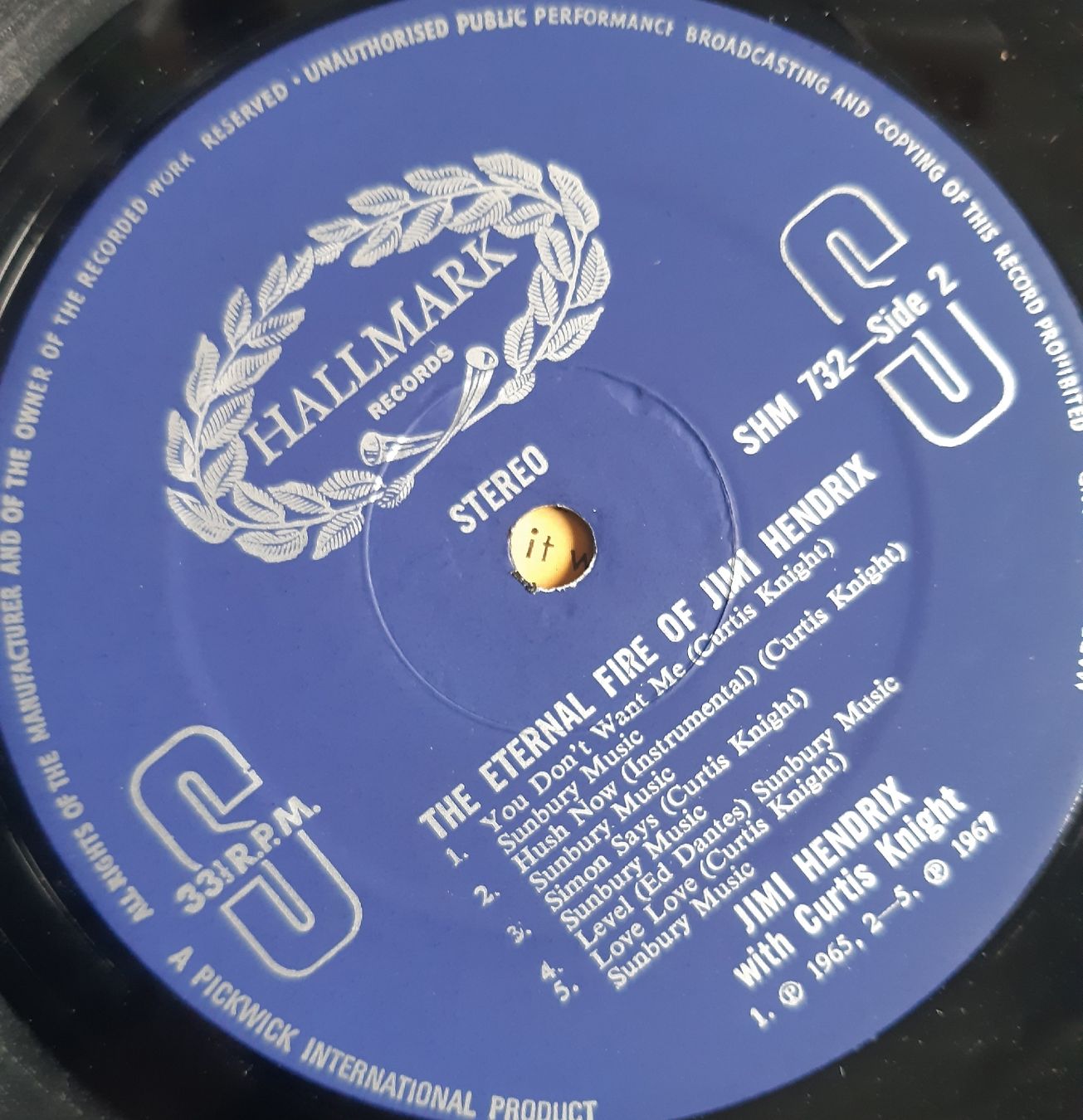 Dischi in vinile: Jimi Hendrix Schallplatte - The Eternal Fire – Usato da Frick venduto da kyb_yq8h 2