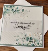 Handgemachte Hochzeitskarte, Trauung
