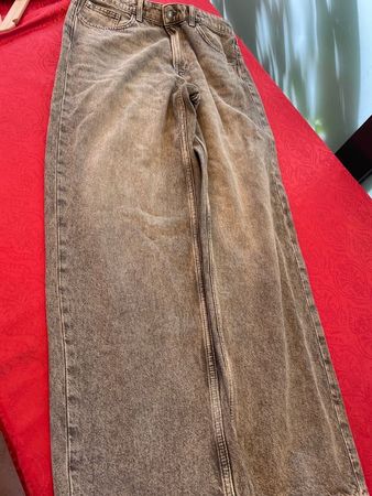 Junge Kinder Jeans Hose Loose fit 170 grau/schwarz