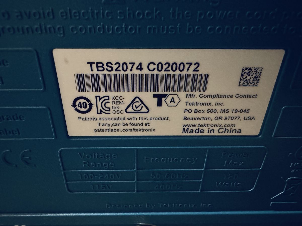 Misurare: Tektronix TBS 2000 Series Digital Oscilloscope – Usato da Sternenberg venduto da Mcfraui 4