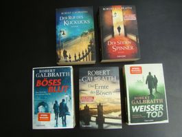 Robert Galbraith ( J.K. Rowling ) 5 Bände Cormoran Strike