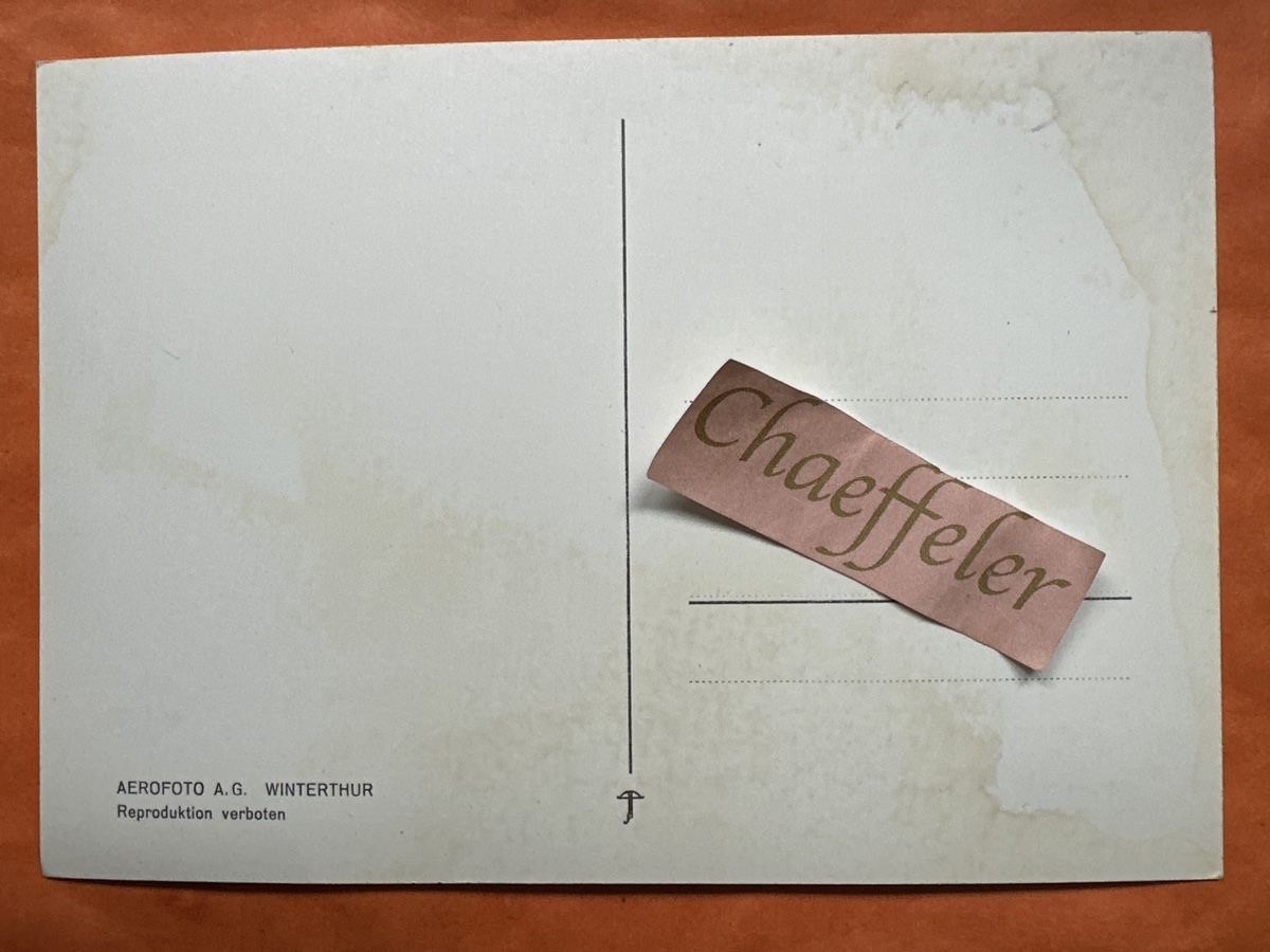 Cartoline postali: Aerofoto AG., Winterthur, ungebraucht – Usato da Zürich venduto da Chaeffeler 1