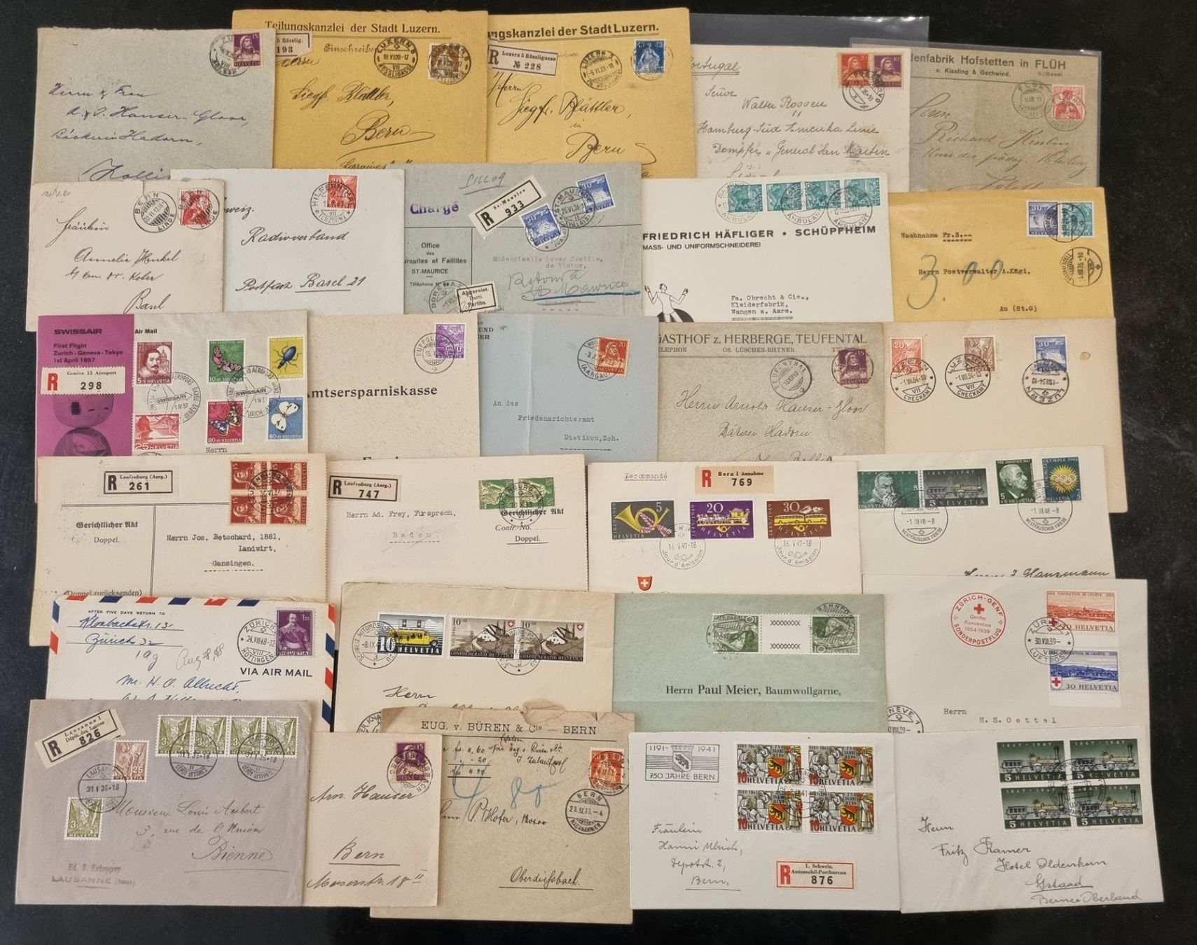 Tutti i francobolli: Lot mit 28 Bedarfs-Briefe – Usato da Gümligen venduto da Geniusbuy
