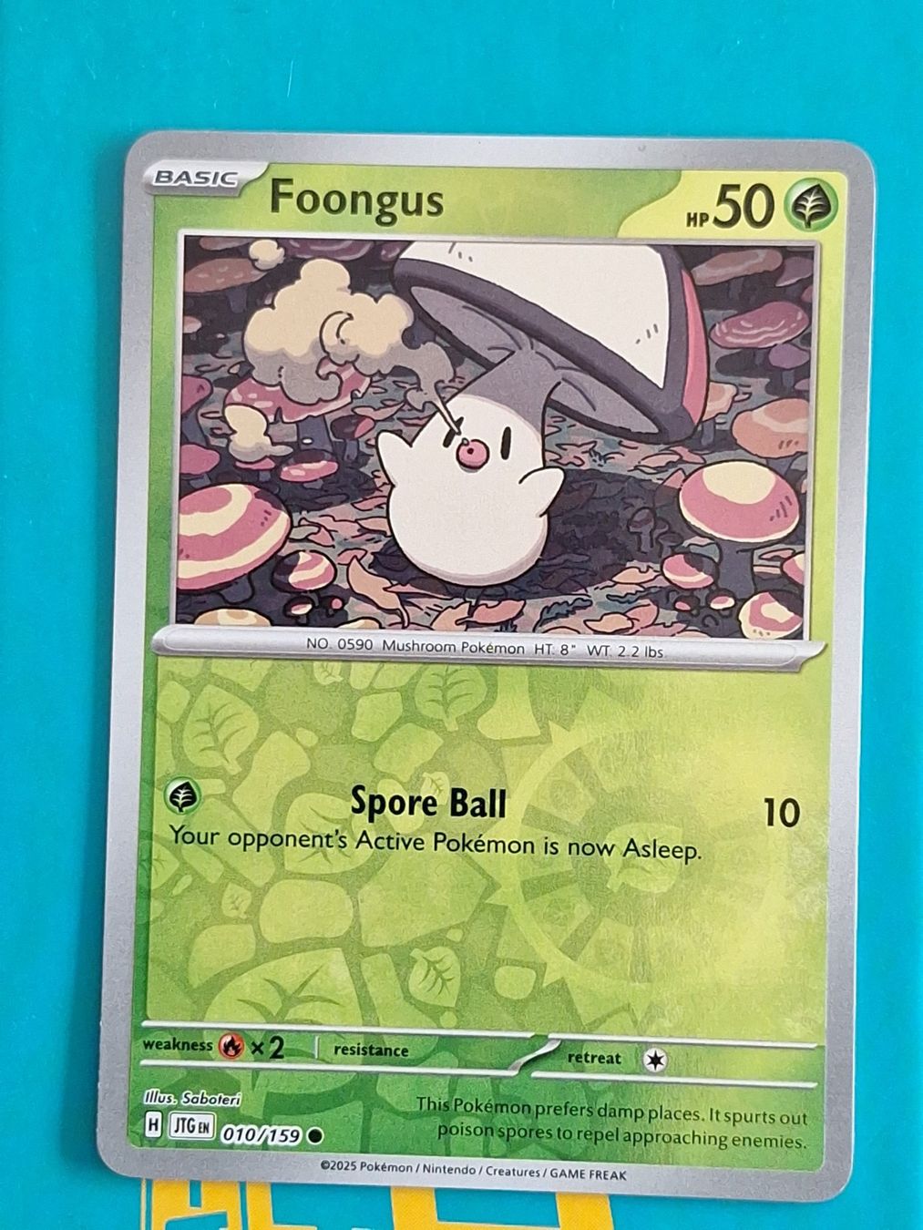 Pokémon Carte collezionabili: Foongus - Reverse Holo Pokemon Journey Together #1.7 – Usato da Altstätten SG venduto da GGsGameshop