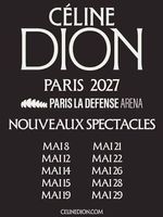 1-4x Sitzplatz Tickets Oberrang für Céline Dion Paris 2027