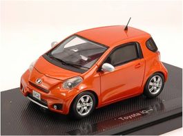 Toyota IQ 2008-2015 RHD orange met.           1:43 von Ebbro