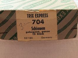 Modelleisenbahn, Trix Spur H0, div. Schienen gerade/gebogen