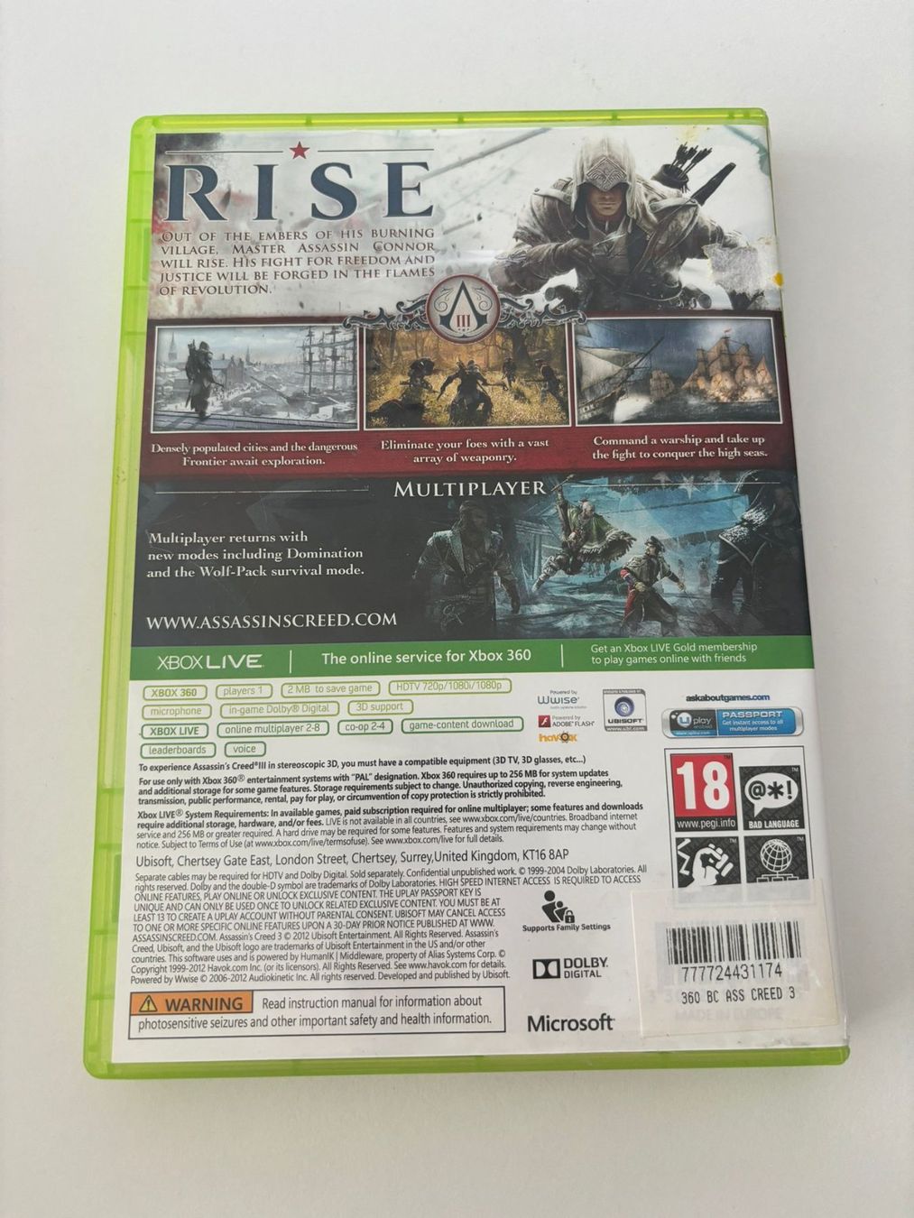 Giochi: Assassin's Creed 3 (XBOX 360) – Usato da Herisau venduto da Seyashop1 3