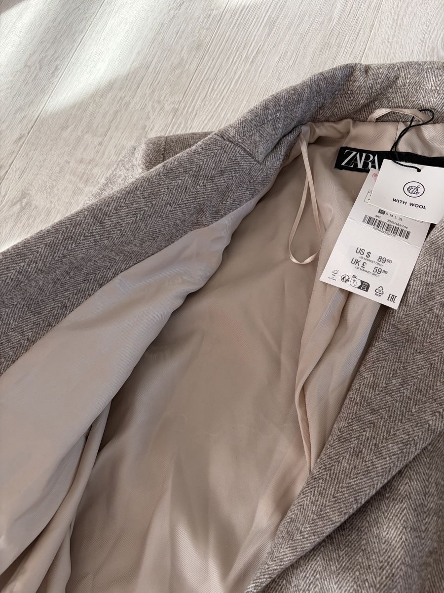 Zara Giacche: Zara Blazer, herringbone pattern, with wool, size XS, new – Nuovo e nell'imballaggio originale da Onex venduto da jinakimmy 5