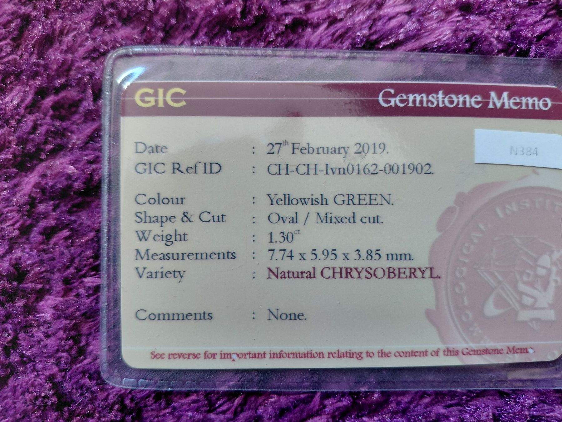 Edelsteine: Chrysoberyl Chartreuse High Luminous – Gebraucht aus Bévilard von Yougems 8