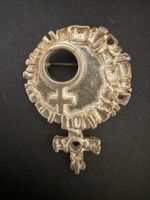 Massive Silber Brosche 925