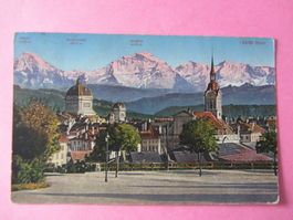 Ansichtskarte: Bern  mit Mönch, Jungfraujoch, Jungfrau 1924