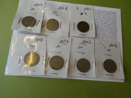 Dt. Reich ab 1875, Konvolut alte Münzen