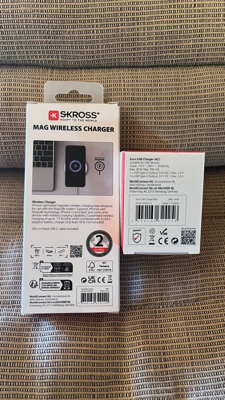 SKROSS Caricabatterie: NEU - Skross Magsafe Ladegerät + USB Stecker - Weiss – Nuovo e nell'imballaggio originale da La Punt Chamues-ch venduto da kjw_2yn5 1