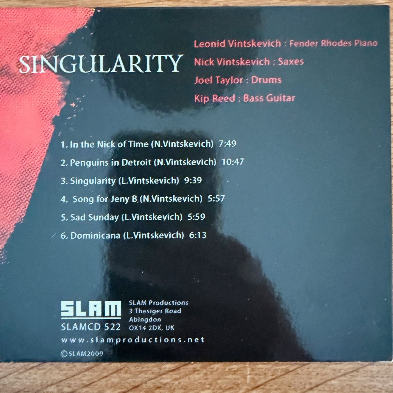 CD: Leonid & Nick Vintskevich – Singularity (CD SLAM) Taylor – Usato da Zug venduto da Mirare9 4