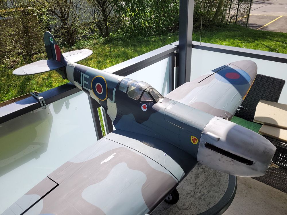 Seagull Spitfire 2 Meter, zum herrichten, inkl. BL-Mot.+EZFW (Defekt ...