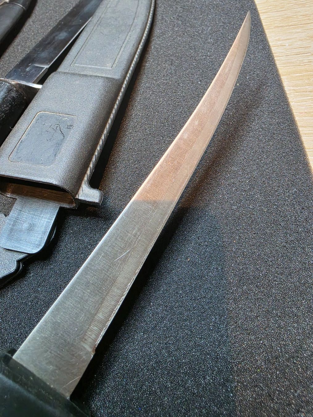 Accessori: Dolch mit Holzgriff und Filetiermesser, je mit Scheide – Usato da BÜLACH venduto da TimeDeals_Pavelka 6