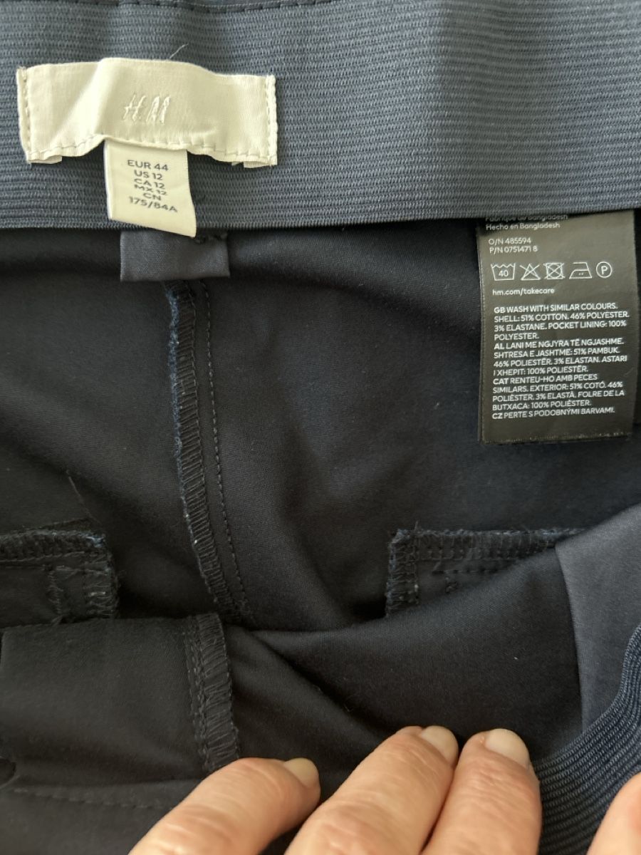 H&M Hosen: Anzugshose von H&M, Grösse 44, blau – Neu (gemäss Beschreibung) aus Erlinsbach SO von hallon480 2