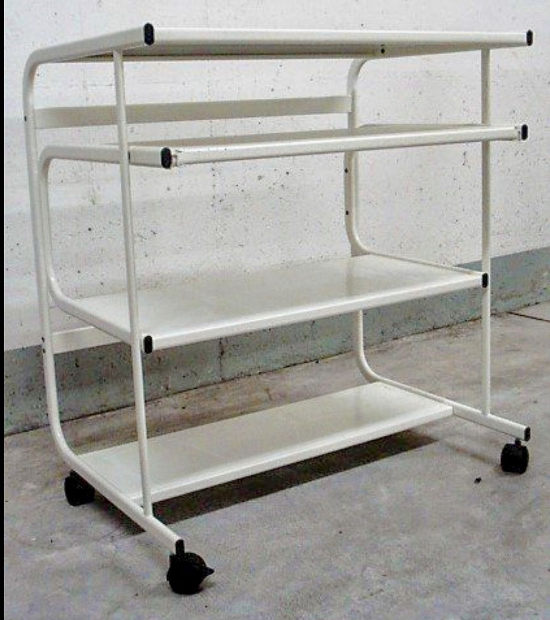 Scrivanie: Computer-Tisch / Drucker-Tisch / Rollgestell, Metall, weiss – Usato da Oberengstringen venduto da Pepper6 1