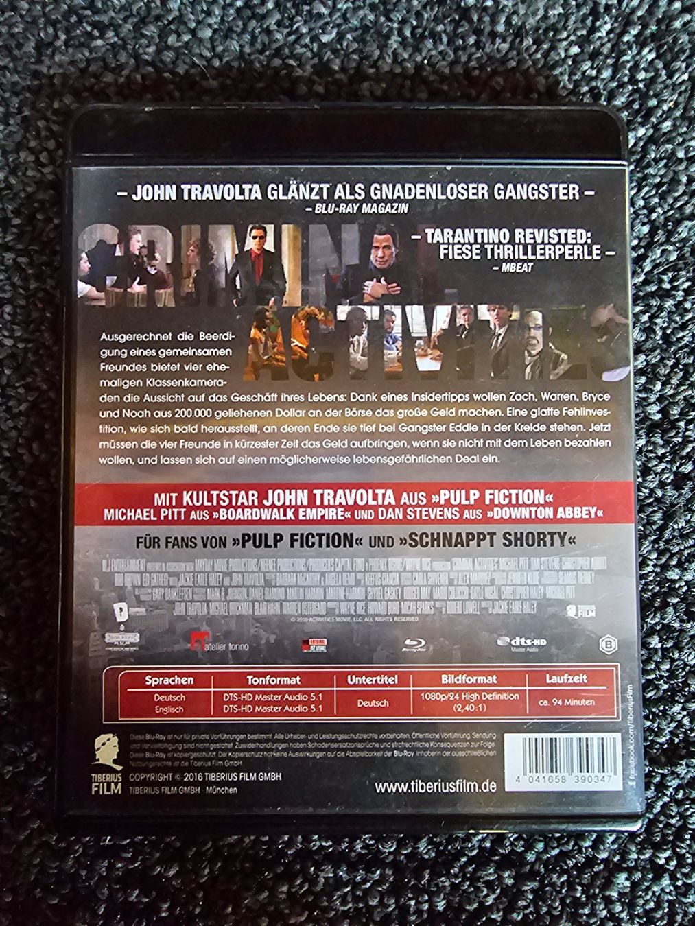 Tutti i DVDs: CRIMINAL ACTIVITIES – Usato da Ruswil venduto da jan_bxl5 1