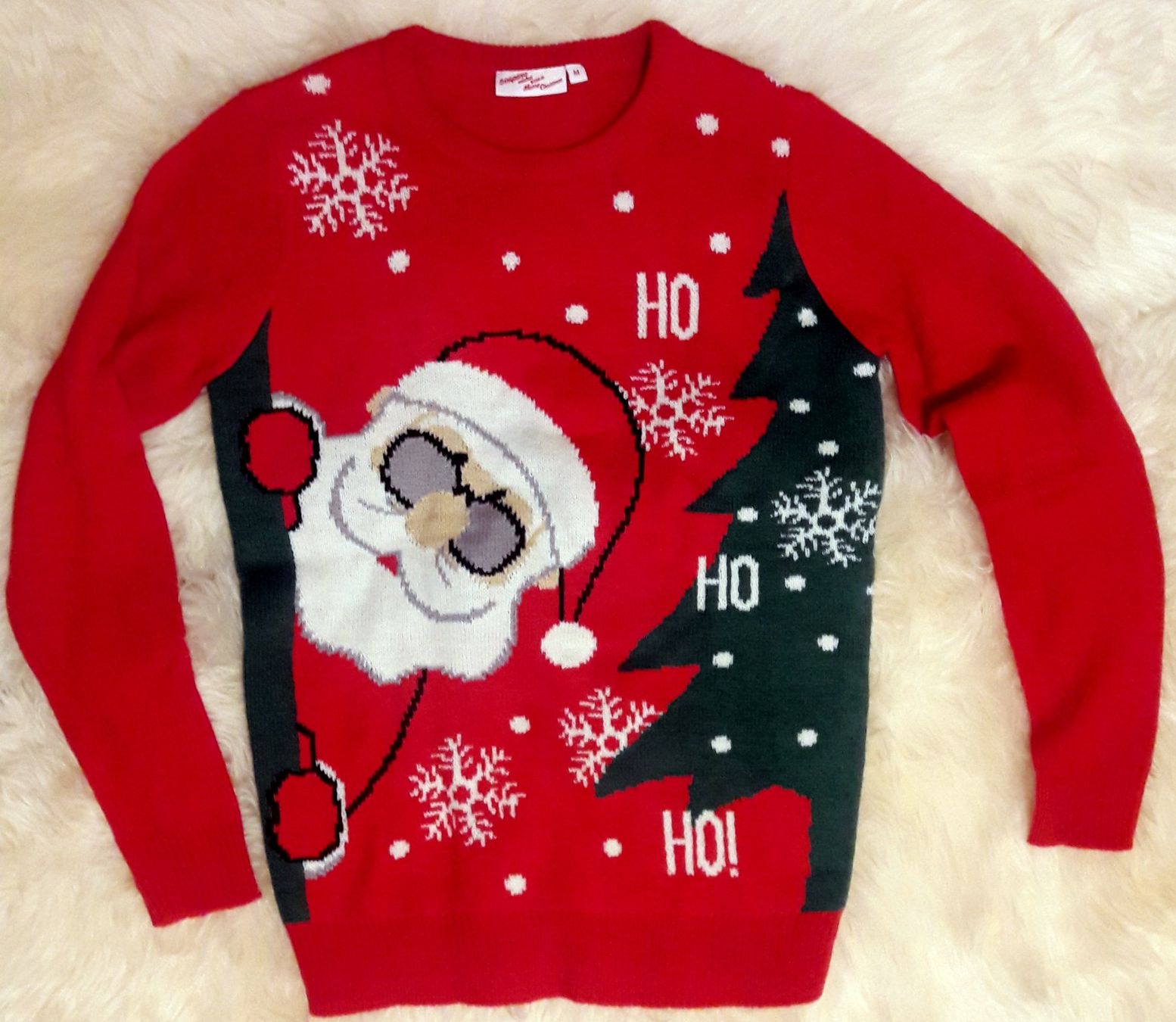Maglioni & Felpe: Weihnachtspulli crazy Santa Claus rot Gr. M – Nuovo (secondo la descrizione) da Zürich venduto da Mukumukus