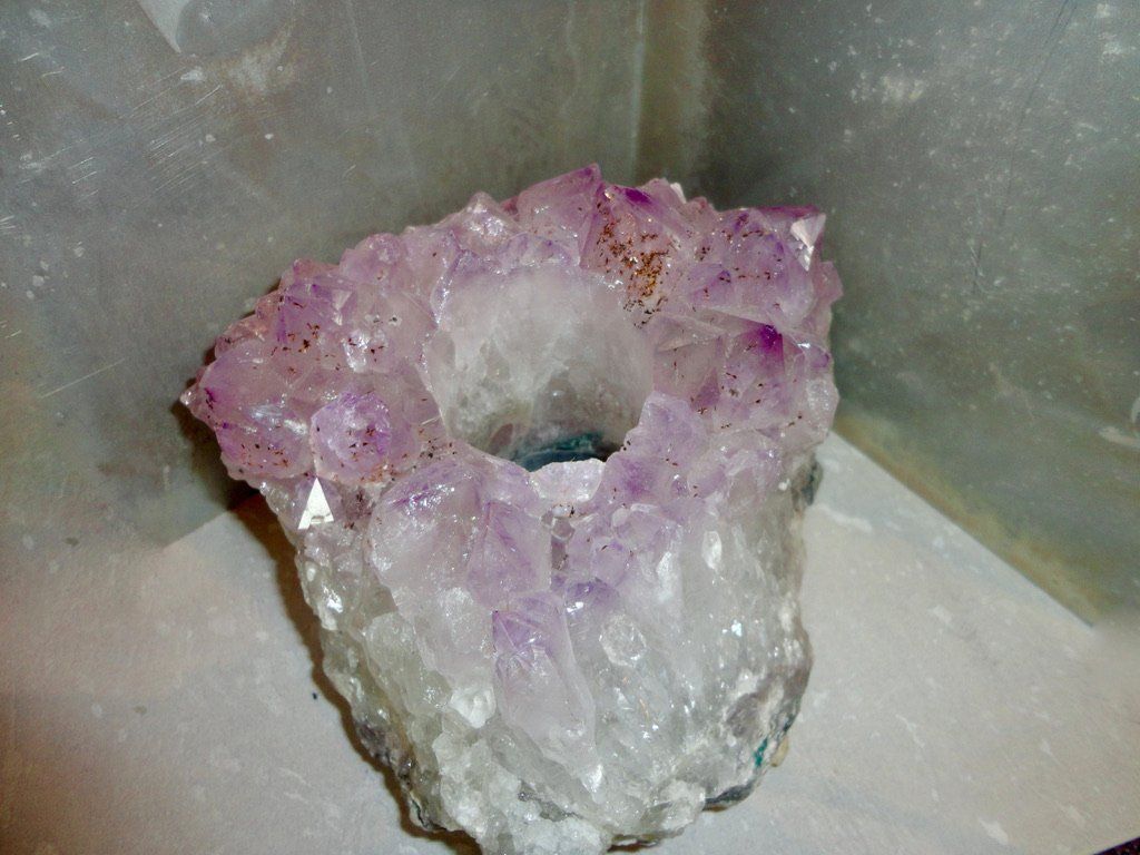 Edelsteine: Wndlicht - Amethyst  mit Rechaudkerze /Unikat – Neu (gemäss Beschreibung) aus Biberist von tl-schmuck 7