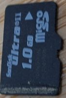 Carte mémoire SanDisk Ultra II micro SD 1.0 GB usage
