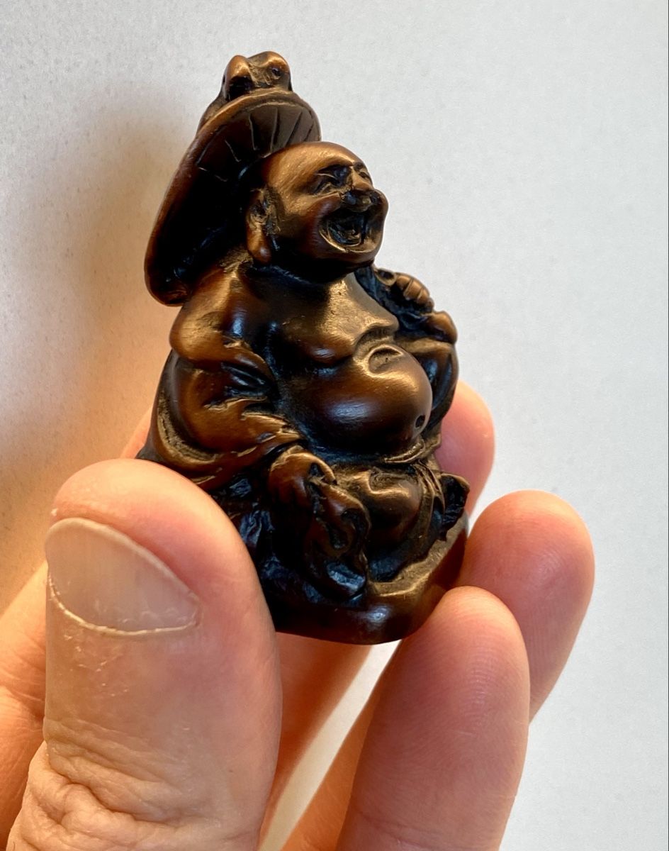 Statuette: Mini Hotei Lachender Buddha Figur – Usato da Basel venduto da phidelitas